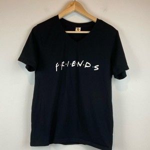 FRIENDS Black Short Sleeve Tee Shirt Size Large